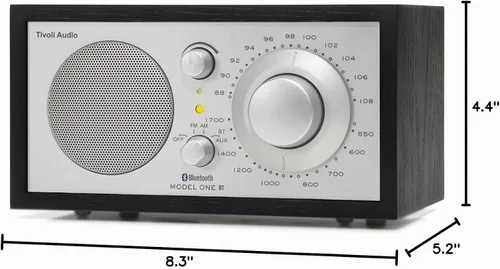 Vista 4 de Tivoli Audio Modelo uno radio Bluetooth AM/FM (Negro ceniza/Plata)