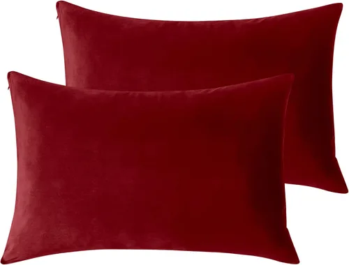 Vista 29 de StangH - Funda de almohada de terciopelo suave, 1 pieza Hidden Zipper, Skin Friendly, for Sleep and Relax, Neutral Home Decor, Sofa, Living Room