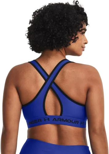 Vista 2 de Under Armour - Sujetador deportivo de medio impacto, con espalda cruzada, para mujer