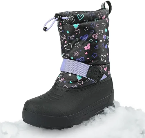 Vista 16 de Northside Frosty Botas de nieve de invierno aisladas con parte superior de nailon resistente al agua, forro de secado rápido, plantilla de EVA Baya