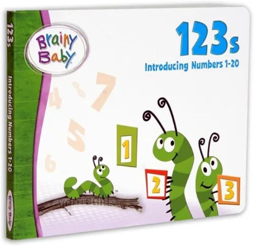 Vista 2 de Brainy Baby DVD 123s y libro de tablero de 123s: Presentamos los números 1 a 20 Edición Deluxe