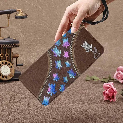 Vista 3 de InterestPrint Pulsera de mano con nombre personalizado con correa, cartera de mano de mariposa para mujer, Multi