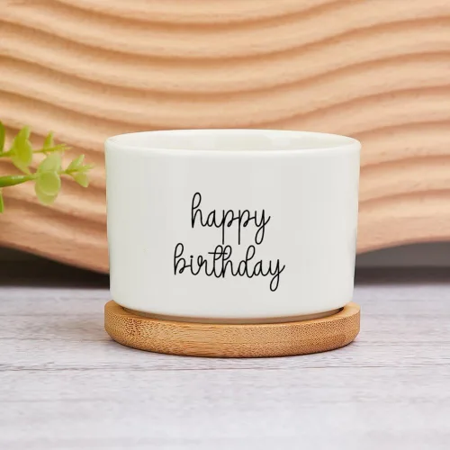 Vista 11 de Maceta de Navidad personalizada con nombre de bebé, macetas divertidas de ciervos de Navidad, maceta de cerámica para suculentas con bandeja