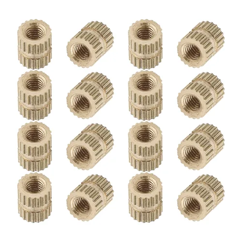 Vista 19 de Tuercas moleteadas de rosca hembra M2x3mm OD Tuercas de inserción roscadas de latón Tuercas de incrustación hidráulicas soldadas juntas Kit surtido