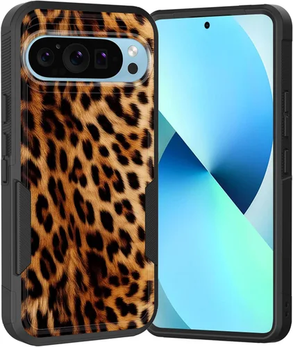 Vista 89 de Funda para Pixel 6A, Híbrida de Doble Capa de Servicio Pesado Resistente a Prueba de Golpes PC Duro + Funda Protectora de Silicona Suave para Google