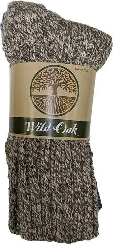 Vista 5 de Wild Oak Marled Crew Wool Ragg Calcetines de lana, varios