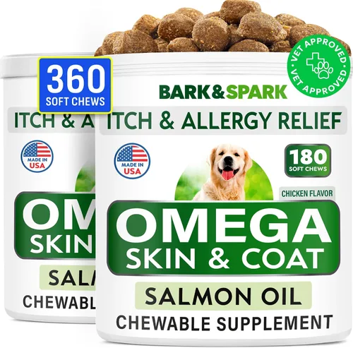 Vista 15 de Omega 3 + Aceite de pescado para perros - Apoyo para la piel y el pelaje