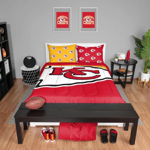 Vista 21 de FOCO Unisex-Adult NFL Team Logo Bed in a Bag Comforter Bedding 3-Piece Set