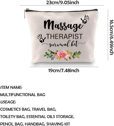 Vista 2 de WCGXKO Kit de supervivencia para terapeuta de masaje, bolsa de maquillaje y regalo de graduación, Varios colores, Masajista