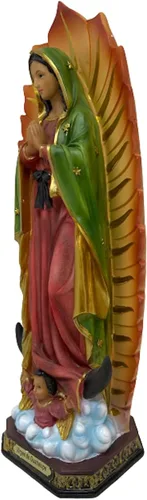 Vista 3 de miSantuario Virgen De Guadalupe - Estatua de resina de 16 pulgadas de Nuestra Señora de Guadalupe