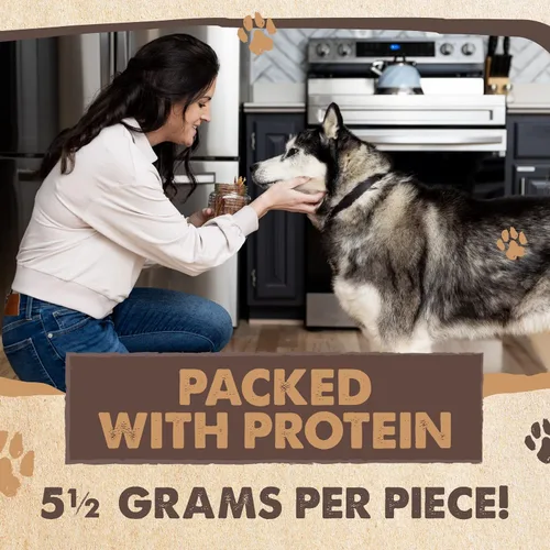 Vista 5 de Mighty Paw Naturals Chicken Jerky Dog Treats Cecina de pollo para razas pequeñas, medianas y grandes. Golosinas naturales para perros. Golosinas