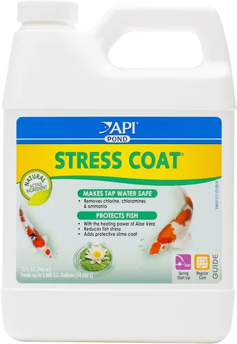 Vista 8 de API POND STRESS COAT - Acondicionador de agua para estanque, botella de 16 onzas