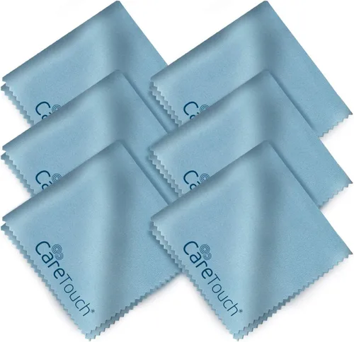 Vista 9 de Care Touch Paquete de 6 paños de limpieza para gafas de microfibra (azul marino)