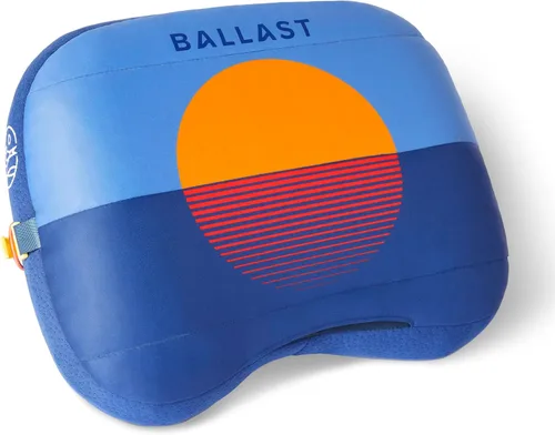 Vista 14 de Ballast Almohada de playa, cómoda, duradera y compacta, se mantiene en playas ventosas con bolsa de arena patentada, almohada inflable para playas