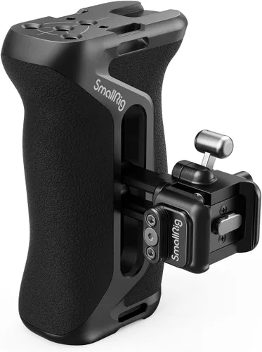 Vista 9 de SmallRig Mango lateral de aluminio para jaulas de cámara, mango lateral ergonómico universal con orificio de localización de 1/4 "-20, orificio