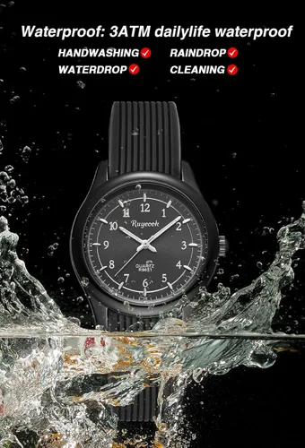 Vista 4 de Reloj de enfermera impermeable para mujer, reloj analógico de enfermería con segunda mano, esfera de fácil lectura