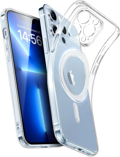 Vista 23 de ESR Funda para iPhone 13 Pro, Compatible con MagSafe, Protección de Grado Militar, Resiste el Amarillamiento y los Arañazos, Funda Magnética