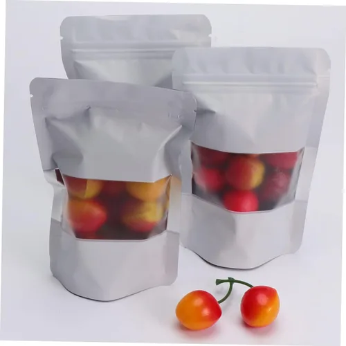 Vista 2 de minkissy Almacenamiento reutilizable para alimentos, 100 piezas de aluminio resellable y sellable, perfecto para embalaje, almacenamiento