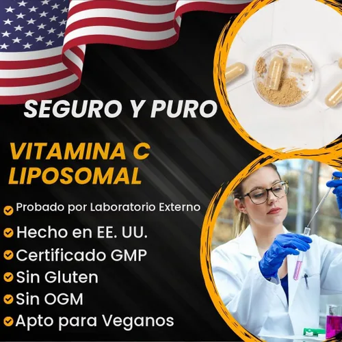Vista 8 de Advanced Bionetix Suplemento de vitamina C liposomal Tecnología de absorción mejorada LipoQuil-C™ 120 cápsulas 1000 mg de alta dosis soluble