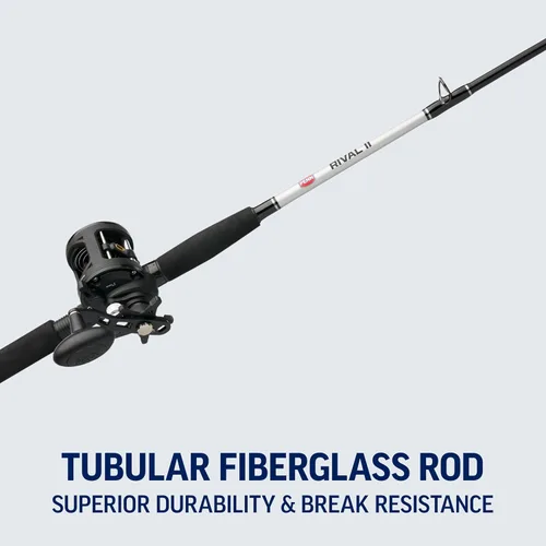 Vista 8 de Penn Rival II Level Wind Conventional Rod and Reel Combo