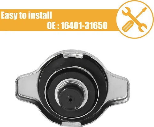 Vista 4 de Unifizz Tapa de recuperación de refrigerante de radiador de tono plateado reemplaza 16401-31650 para Toyota 4Runner 2003-2010 para Lexus IS350