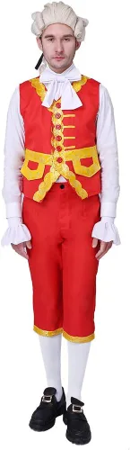 Vista 6 de Musical Hamilton Cosplay Costume King's Robe Outfit George Washington Costume