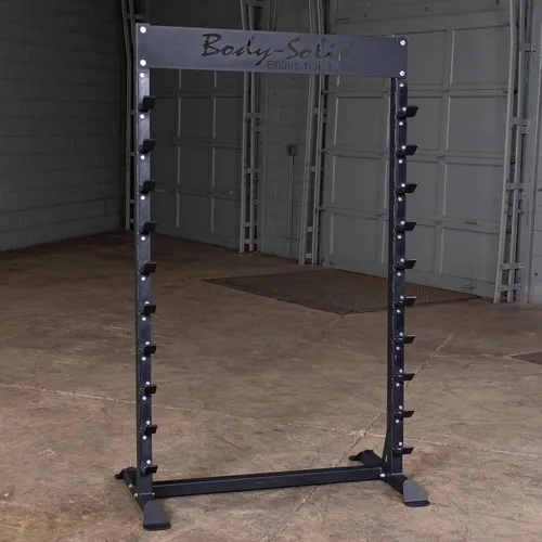 Vista 2 de Body-Solid Estante de barra horizontal, negro (SBS100)