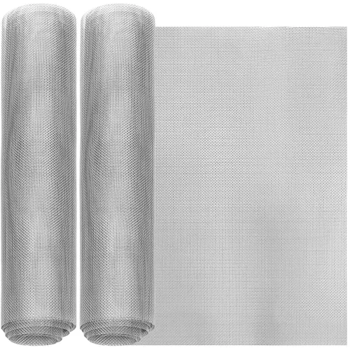 Vista 9 de 2 paquetes de alambre tejido de acero inoxidable 304, malla 120, malla fina, malla tejida de acero para malla de filtro, tela de filtración, 11.8 x