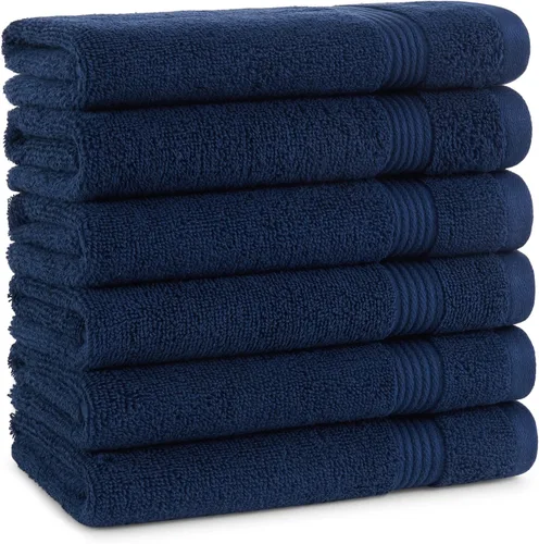 Vista 9 de Juego de toallas de baño Arkwright de 4 piezas - 100% algodón súper suave, 600 GSM de secado rápido y absorbente, artículos de lujo para baño