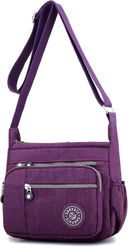 Vista 6 de YYW Bolso cruzado para mujer, multifuncional, para uso diario, viajes, trabajo