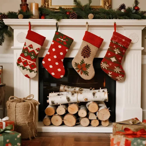 Vista 5 de Sancodee Paquete de 6 troncos de abedul blanco para chimenea - Troncos de árbol de abedul para decoración, leña decorativa para repisa falsa