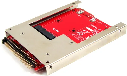 Vista 7 de IIDE-MSAT mSATA a convertidor de adaptador IDE de 2.5 pulgadas con soporte de marco de aluminio - Atrapa y retiene SSD mSATA como unidad SSD IDE