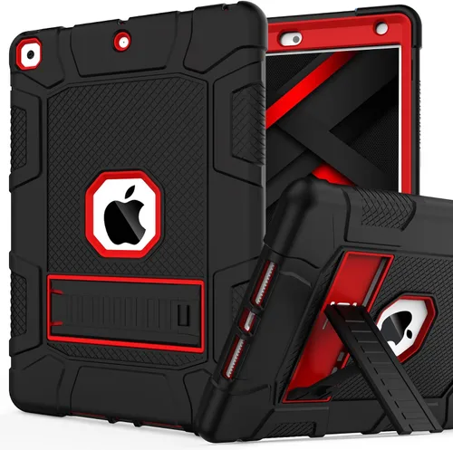 Vista 23 de Funda para iPad de 7ª/8ª generación, funda para iPad 10.2, híbrida, resistente, a prueba de golpes, funda de protección contra caídas construida