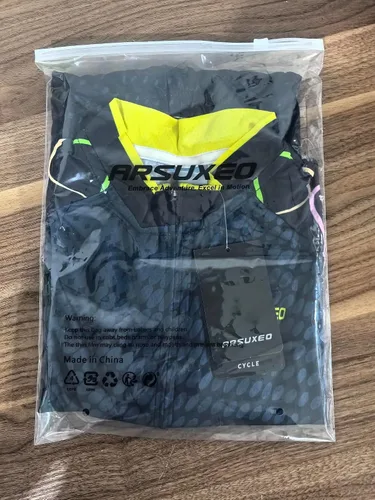 Vista 7 de ARSUXEO Camiseta de ciclismo para hombre, manga corta, camisa de bicicleta de montaña, bolsillos con cremallera superior MTB reflectante
