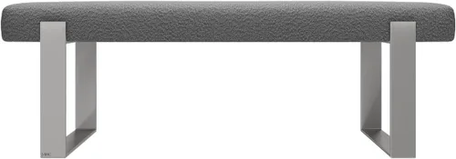 Vista 38 de VANT Banco de cama tapizado, beige Boucle, níquel cepillado Boucle Beige - Níquel cepillado