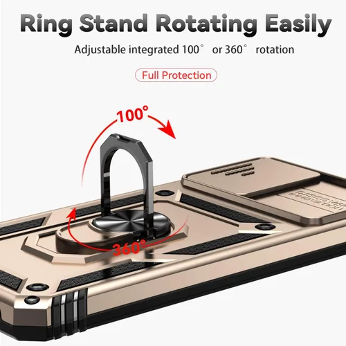 Vista 3 de Funda para Moto G 5G 2023, [No para la versión 2022] con protectores de pantalla y cubierta de cámara, [Grado militar] cubierta probada contra
