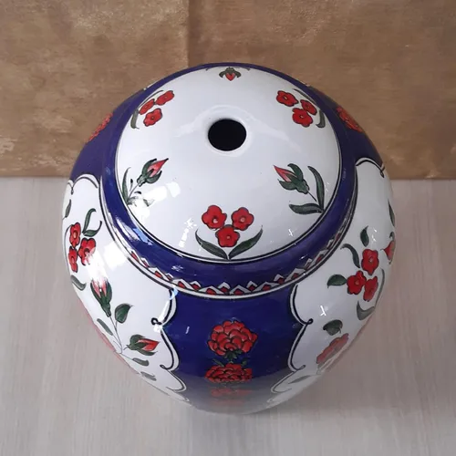 Vista 5 de Handmade Ceramic Lamp base, Ceramic Table Lamp base 12 inches of Height