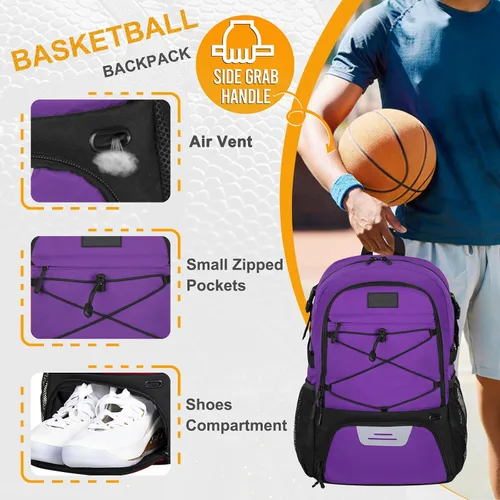 Vista 58 de Goloni Mochila de fútbol,Mochila de baloncesto con compartimento para pelotas y compartimento para zapatos,Mochila para baloncesto,Fútbol