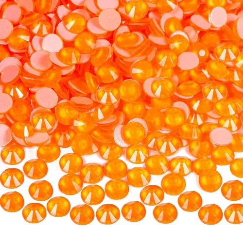 Vista 13 de Diamantes de imitación de cristal con parte trasera plana, gemas luminosas, 1440 unidades de diamantes de imitación de cristal no termoadhesivos