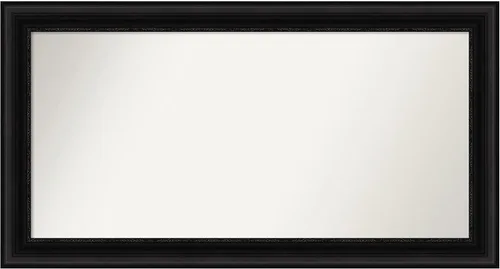 Vista 216 de Amanti Art Espejo personalizado, espejo de baño negro puente, espejo de pared o espejo de tocador de baño sobre el fregadero (26 x 26 pulgadas)