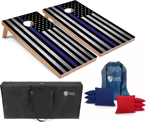 Vista 19 de Tailgating Pros Cornhole Board Set w/Bean Bags and Carrying Case - 4'x2' Corn Hole Toss - Tournament and Lightweight Options - Optional LED Lights