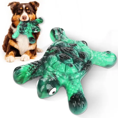 Vista 10 de Letsmeet Juguetes de Pato Actualizados para Perros para Masticadores Agresivos Juguetes para Cachorros con Papel Crujiente y Chirriador, Juguetes