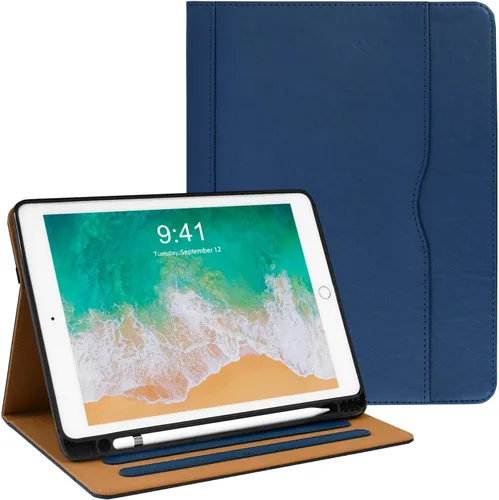 Vista 11 de Zonefoker Fundas para iPad de 6ª generación 2018/2017, iPad Air 2 2014, iPad Air 2013, iPad Pro 9.7 pulgadas 2016 con soporte para lápices, funda