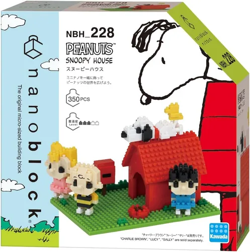 Vista 2 de nanoblock - Peanuts - Snoopy House, kit de construcción de la serie de colección de personajes