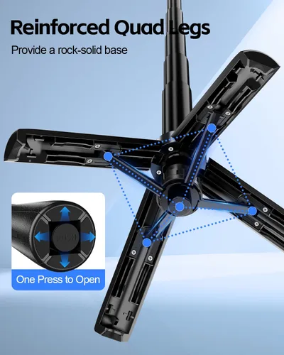 Vista 4 de UBeesize Mini trípode magnético para selfie stick con control remoto recargable, trípode de bolsillo para iPhone/Android, soporte de viaje compacto