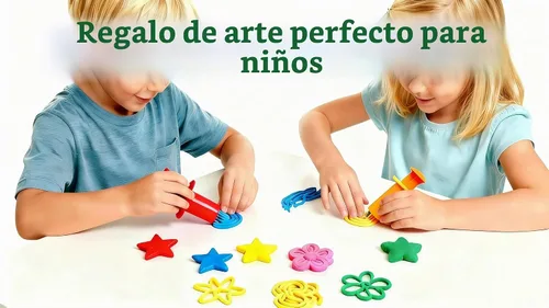 Vista 8 de MAGIKON Juego de herramientas de masa y arcilla de 5 piezas - Extrusoras de masa para el hogar, aula o juego en grupo Regalo de arte para niños
