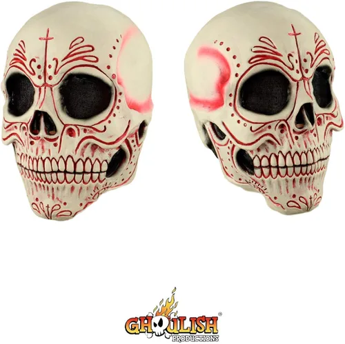 Vista 7 de Ghoulish Productions Máscara de látex mexicana Catrina para fiesta de Halloween para adultos