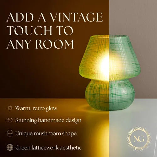 Vista 2 de Lámpara de hongo Next Glow – Lámpara de mesa, lámpara LED regulable moderna para dormitorios, habitaciones de niños, mesitas de noche, decoración