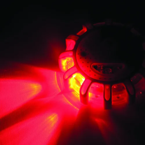 Vista 6 de WAGAN Fred Disco de luces LED parpadeantes para emergencia en carretera, paquete de de 3, Rojo