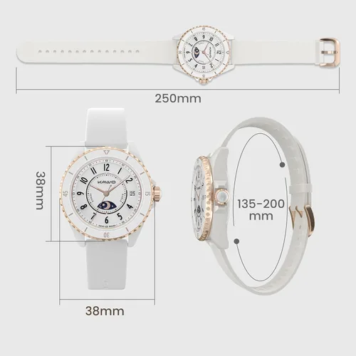 Vista 7 de Oyster Mini - Reloj inteligente Bluetooth de 1.1 pulgadas para mujer, pantalla AMOLED siempre encendida, bisel giratorio, rastreador de actividad